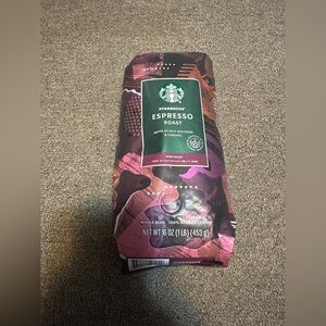 STARBUCKS Whole Bean Espresso Roast Coffee SEALED